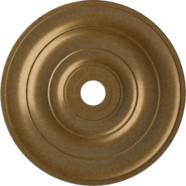 Ekena Millwork Jefferson Ceiling Medallion (Fits Canopies up to 5"), 26 1/2"OD x 3 5/8"ID x 1 1/2"P, Pale Gold CM26JEPAS - main